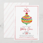 Waterverf Kerst Vakantie Cheer Business Party Kaart (Voorkant / Achterkant)