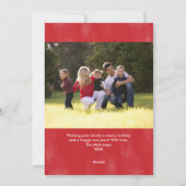 Waterverf kerst | Vakantieknopkaart Feestdagenkaart (Achterkant)