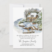 Waterverf kerst: Verkeersaankondiging Aankondiging (Voorkant)