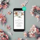 Waterverf Kerst Winter Bloemen Huwelijk Kaart