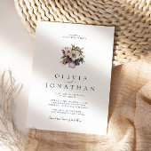 Waterverf Kerst Winter Floral Wedding Kaart