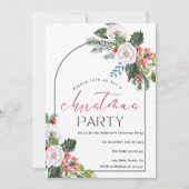 Waterverf Kerstarrangement Kerstmis Kaart (Voorkant)