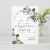 Waterverf Kerstarrangement Kerstmis Kaart (Staand voorkant)