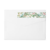 Waterverf kerstaven en Berry Pattern (Achterkant)