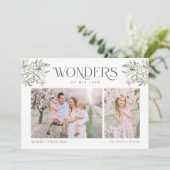 Waterverf kerstavond Religieuze Vakauto Feestdagenkaart (Staand voorkant)