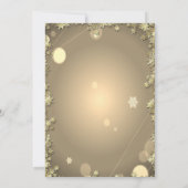 Waterverf Kerstbal Branches Stars Vakantie Kaart (Achterkant)