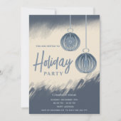 Waterverf kerstballen Feest Kaart (Voorkant)