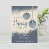 Waterverf kerstballen Feest Kaart (Staand voorkant)