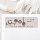 Waterverf kerstballen Vrolijk kerstfeest Etiket (Insitu)