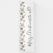 Waterverf kerstbanner spandoek (Verticaal)