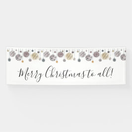 Waterverf kerstbanner spandoek