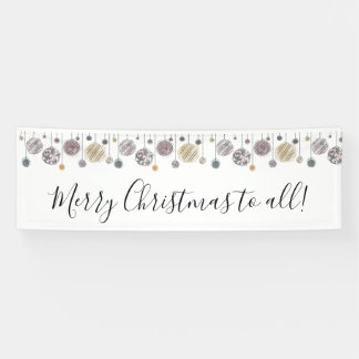 Waterverf kerstbanner spandoek