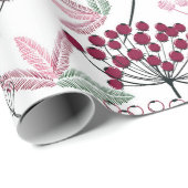 Waterverf kerstbessen - landkunst cadeaupapier (Rol Hoek)