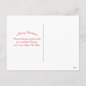 Waterverf kerstblauw vlies landschap feestdagenkaart (Achterkant)