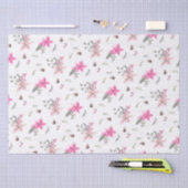 Waterverf kerstbloemen en Griekenland Tissuepapier (Craft)