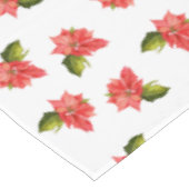 Waterverf Kerstbloemen Tafelkleed (Gekanteld)