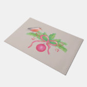 Waterverf kerstboeket deurmat (Schuin)