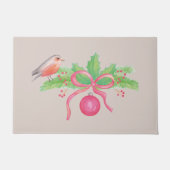 Waterverf kerstboeket deurmat (Voorkant)