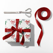 Waterverf kerstbogen cadeaupapier