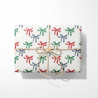 Waterverf kerstbogen cadeaupapier