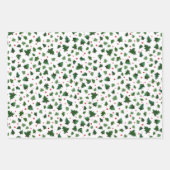 Waterverf Kerstbomen Inpakpapier Vel (Voorkant 2)