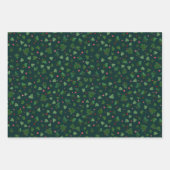 Waterverf Kerstbomen Inpakpapier Vel (Voorkant)