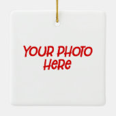 Waterverf kerstbomen Light Keramisch Ornament (Achterkant)