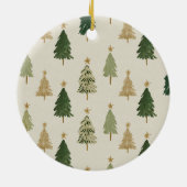 Waterverf Kerstbomen Persoonlijke Ornament (Achterkant)
