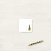 Waterverf kerstbomen post-it® notes (Op bureau)