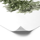 Waterverf kerstbomen poster (Hoek)