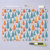  Waterverf kerstbomen Tissuepapier (Craft)