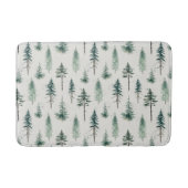 Waterverf kerstbomen vakantiepatroon badmat (Voorkant)