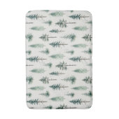 Waterverf kerstbomen vakantiepatroon badmat (Voorkant Verticaal)