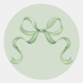 Waterverf Kerstboog Sticker - Groen