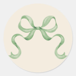 Waterverf Kerstboog Sticker - Groen