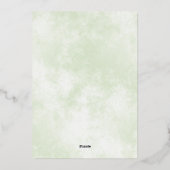 Waterverf kerstboom 6 Foto-collage Festive Folie Feestdagenkaart (Achterkant)