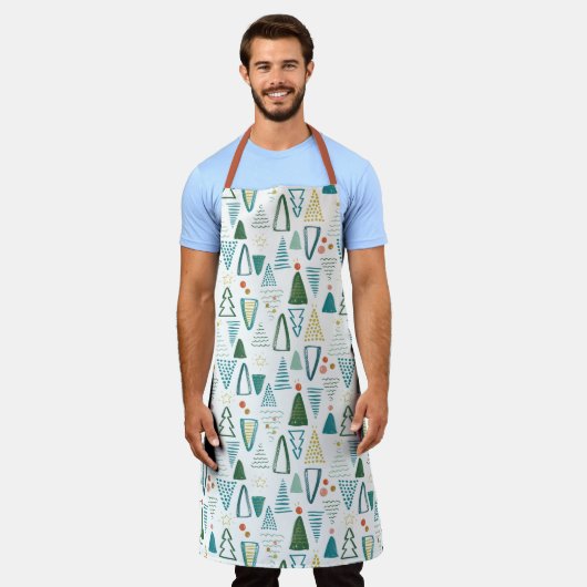 Waterverf kerstboom Apron Schort (Gedragen)