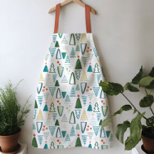Waterverf kerstboom Apron