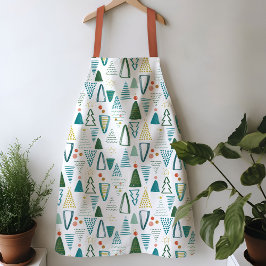 Waterverf kerstboom Apron Schort