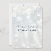Waterverf kerstboom bokeh vakantie bedrijf kaart (Achterkant)