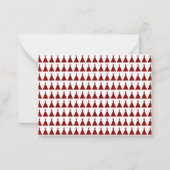 Waterverf kerstboom budgettaire paring notitiekaartje (Achterkant)