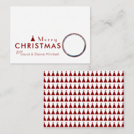 Waterverf kerstboom budgettaire paring notitiekaartje