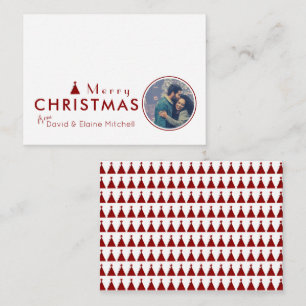 Waterverf kerstboom budgettaire paring notitiekaartje