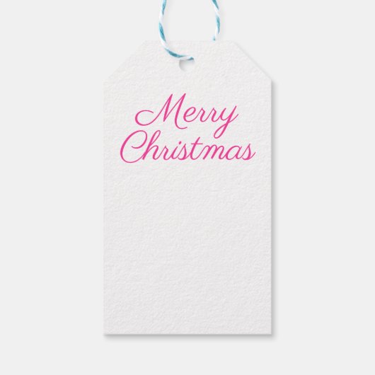 Waterverf  kerstboom cadeaulabel (Achterkant)