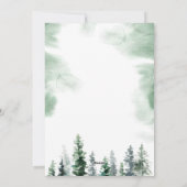 Waterverf kerstboom feestdagenkaart (Achterkant)