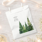 Waterverf kerstboom feestelijke bruiloft bedankzakje (Geknipt)