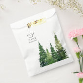 Waterverf kerstboom feestelijke bruiloft bedankzakje (Gezegeld)