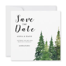 Waterverf kerstboom feestelijke bruiloft