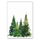 Waterverf kerstboom feestelijke liefde bruiloft kaart (Achterkant)