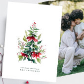 Waterverf kerstboom | Foto | Custom Feestdagenkaart